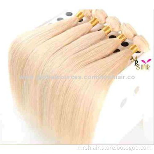 Mrs Hair Products, Top-quality Blonde European Hair, Straight, Full and Thick, No Tangle,No Shedding